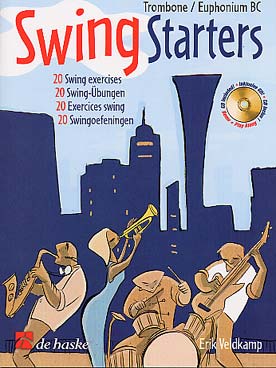 Illustration de SWING STARTERS : 20 exercices swing de Erik Veldkamp, avec 2e et 3e parties optionnelles