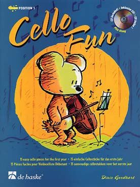 Illustration cello fun avec cd