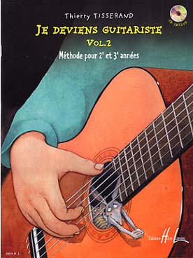 Illustration de Je deviens guitariste Vol. 2 (2e et 3e années) - Livre de l'élève avec CD play-along  