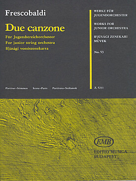 Illustration de Due canzoni pour orchestre à cordes