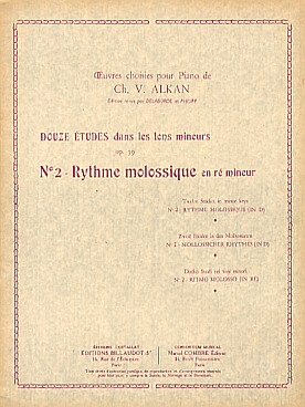 Illustration de 12 Études op. 39 dans les tons mineurs - N° 2 : en rythme molossique en ré