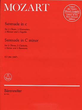 Illustration de Sérénade K 388 en do m pour 2 hautbois, 2 clarinettes, 2 cors et 2 bassons