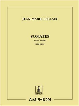 Illustration leclair sonates pour 2 violons