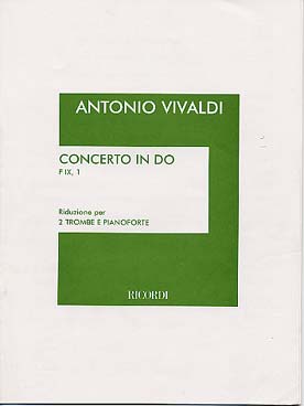 Illustration de Concerto RV 537 en do M pour 2 trompettes et orchestre, réd. piano