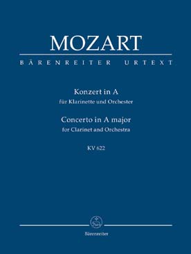 Illustration de Concerto K 622 en la M pour clarinette et orchestre
