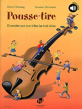 Illustration pousse-tire 2 violons