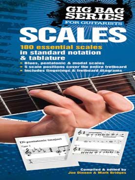 Illustration de THE GIG BAG OF SCALES for all guitarists (tablature)