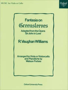 Illustration de Fantaisie sur greensleeves pour alto ou violoncelle et piano