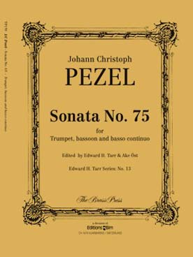 Illustration pezel sonata n° 75 pour trompette/basson