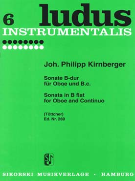 Illustration kirnberger sonate en si b maj