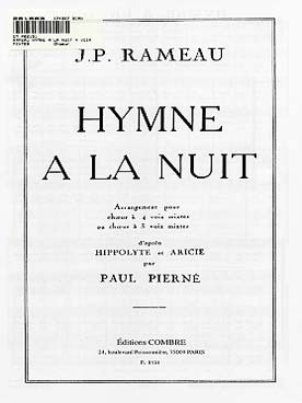 Illustration de Hymne à la nuit pour 4 voix mixtes : set de 10 exemplaires