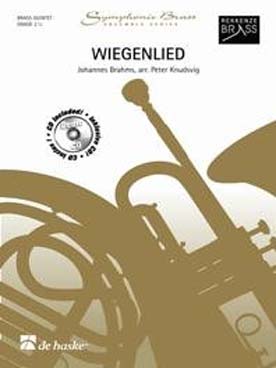 Illustration de Berceuse, tr. Knudsvig pour quintette de cuivres (2 trompettes si b, cor en fa ou mi b, trombone, tuba ut ou basse mi b)