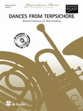 Illustration de Danses de Terpsichore, tr. Knudsvig pour quintette de cuivres (2 trompettes si b, cor en fa ou mi b, trombone, tuba ut ou basse mi b)