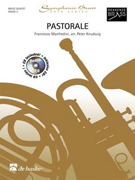Illustration de Pastorale, tr. Knudsvig pour quintette de cuivres (2 trompettes si b, cor en fa ou mi b, trombone, tuba ut ou basse mib)