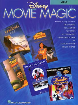 Illustration de DISNEY MOVIE MAGIC : 14 airs de films de Disney (Le Roi Lion, Pocahontas, Toy story, Aladdin...)