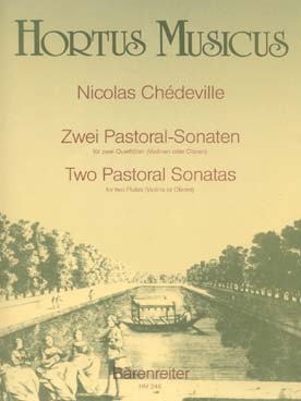 Illustration de 2 Sonates pastorales op. 8 N° 3 et 6 pour 2 flûtes ou violons ou hautbois