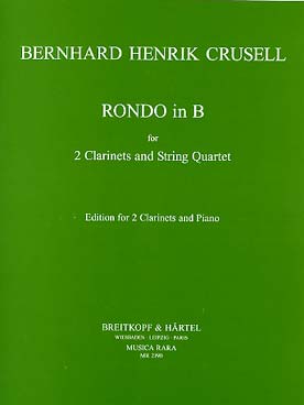 Illustration de Rondo en si b M pour 2 clarinettes et cordes transcription piano