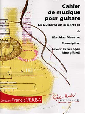 Illustration de Cahier de musique pour guitare : la guitarra en el barroco