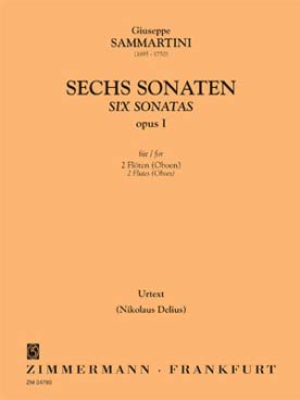 Illustration sammartini sonates op. 1