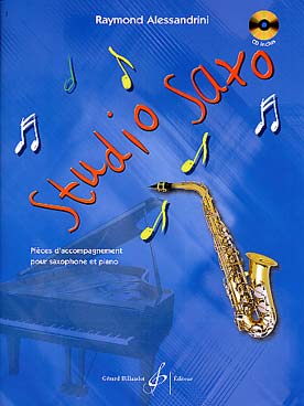 Illustration de Studio saxo : 18 pièces faciles avec accès audio en ligne