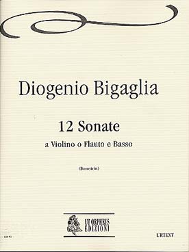 Illustration de 12 Sonates pour flûte à bec alto et basse continue