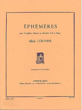 Illustration louvier ephemeres (saxophone si b)