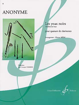 Illustration de Les Yeux noirs, traditionnel russe (arr. Florent Héau pour 4 clarinettes)