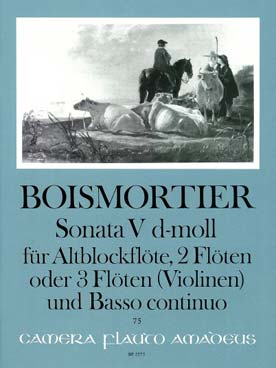 Illustration boismortier sonate op. 34 n° 5 re min