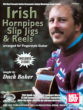 Illustration de IRISH HORNPIPES, slip jigs, reels for fingerstyle avec CD