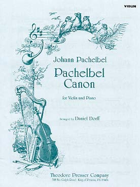 Illustration pachelbel celebre canon (tr. violon/pno)