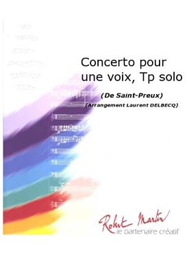 Illustration de Concerto pour une voix, arrangement Delbecq pour trompette solo et harmonie