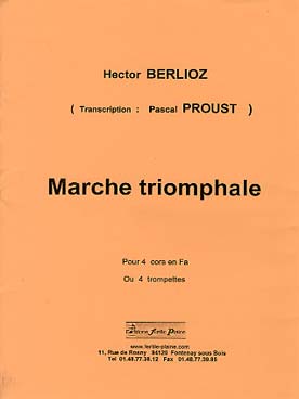 Illustration berlioz h la marche triomphale (4 cors)