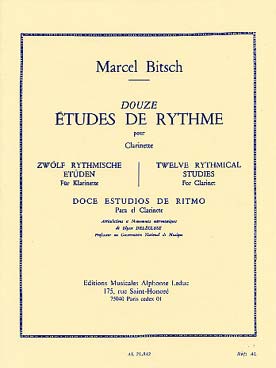 Illustration de 12 Études de rythme, articulations et mouvements métronomiques (Delécluse)