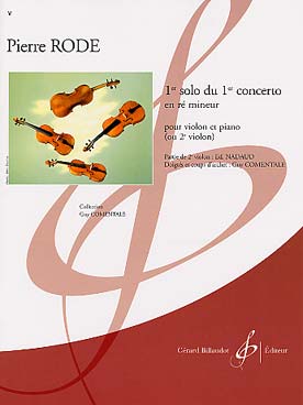 Illustration de 1er Solo du Concerto N° 1 en ré m (avec partie de 2e violon de Nadaud)