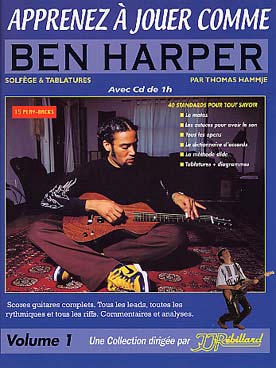 Illustration apprenez a jouer comme ben harper + cd