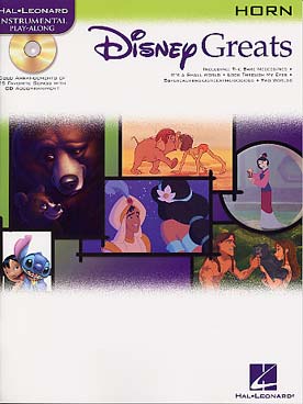 Illustration de DISNEY GREATS : 15 airs de Aladdin, Le livre de la jungle, La Belle et la Bête, Lilo & Stitch...