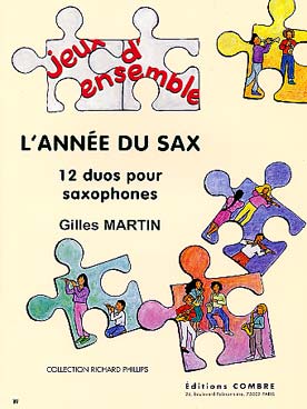 Illustration martin gilles l'annee du sax : 12 duos