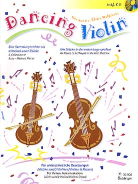 Illustration dancing violin avec cd