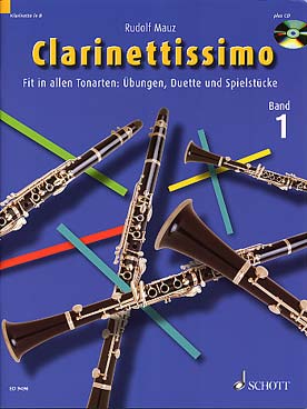 Illustration de Clarinettissimo : exercices, duos et solos, avec accès audio - Vol. 1 (en allemand)
