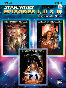 Illustration de The STAR WARS trilogy : musique des épisodes 1, 2 et 3, avec CD