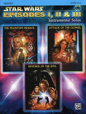 Illustration de The STAR WARS trilogy : musique des épisodes 1, 2 et 3, avec CD