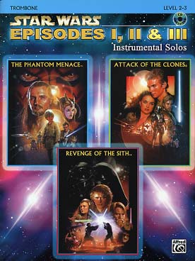 Illustration de The STAR WARS trilogy : musique des épisodes 1, 2 et 3, avec CD