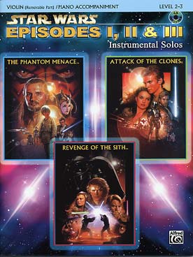 Illustration de The STAR WARS trilogy : musique des épisodes 1, 2 et 3, avec CD