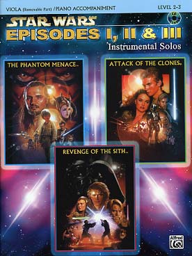 Illustration de The STAR WARS trilogy : musique des épisodes 1, 2 et 3, avec CD