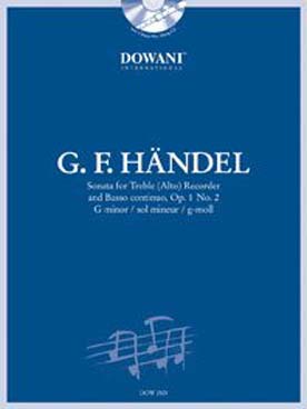 Illustration haendel sonate op. 1/2 en sol min