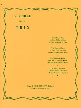 Illustration de Trio op. 119 pour 2 flûtes et piano / ou flûte, violon et piano / ou flûte, violoncelle et piano