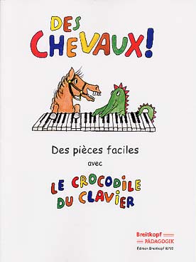 Illustration crocodile du clavier (le) : des chevaux