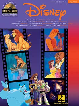 Illustration de PIANO PLAY ALONG SERIES avec audio - Vol. 5 : Disney