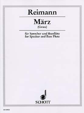 Illustration de März pour flûte basse et récitant