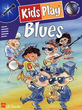 Illustration kids play blues avec cd